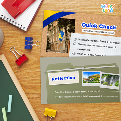 Bosnia and Herzegovina Country Study Kid Friendly Geography & Culture PDF Slides