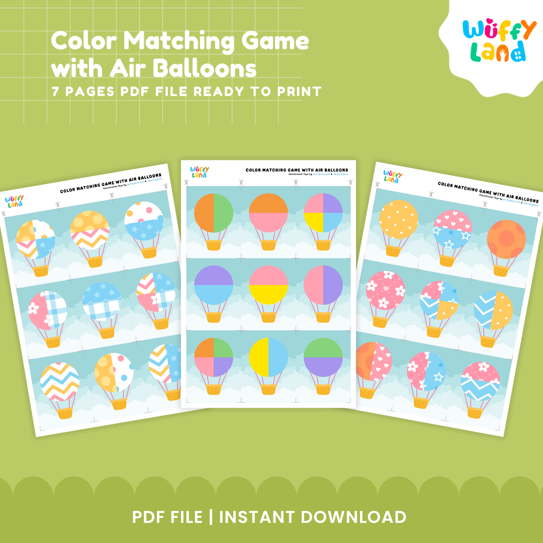 Color Matching Game with Air Balloons