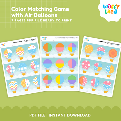 Color Matching Game with Air Balloons