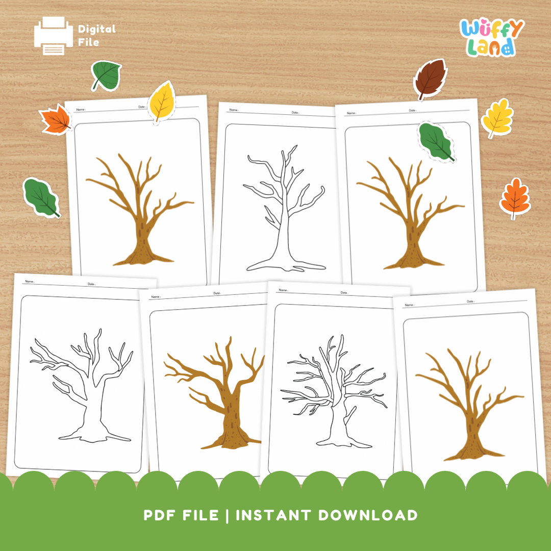 Fall Art Activity - Cut & Paste Fall Leaves Activities