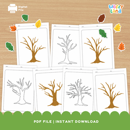 Fall Art Activity - Cut & Paste Fall Leaves Activities