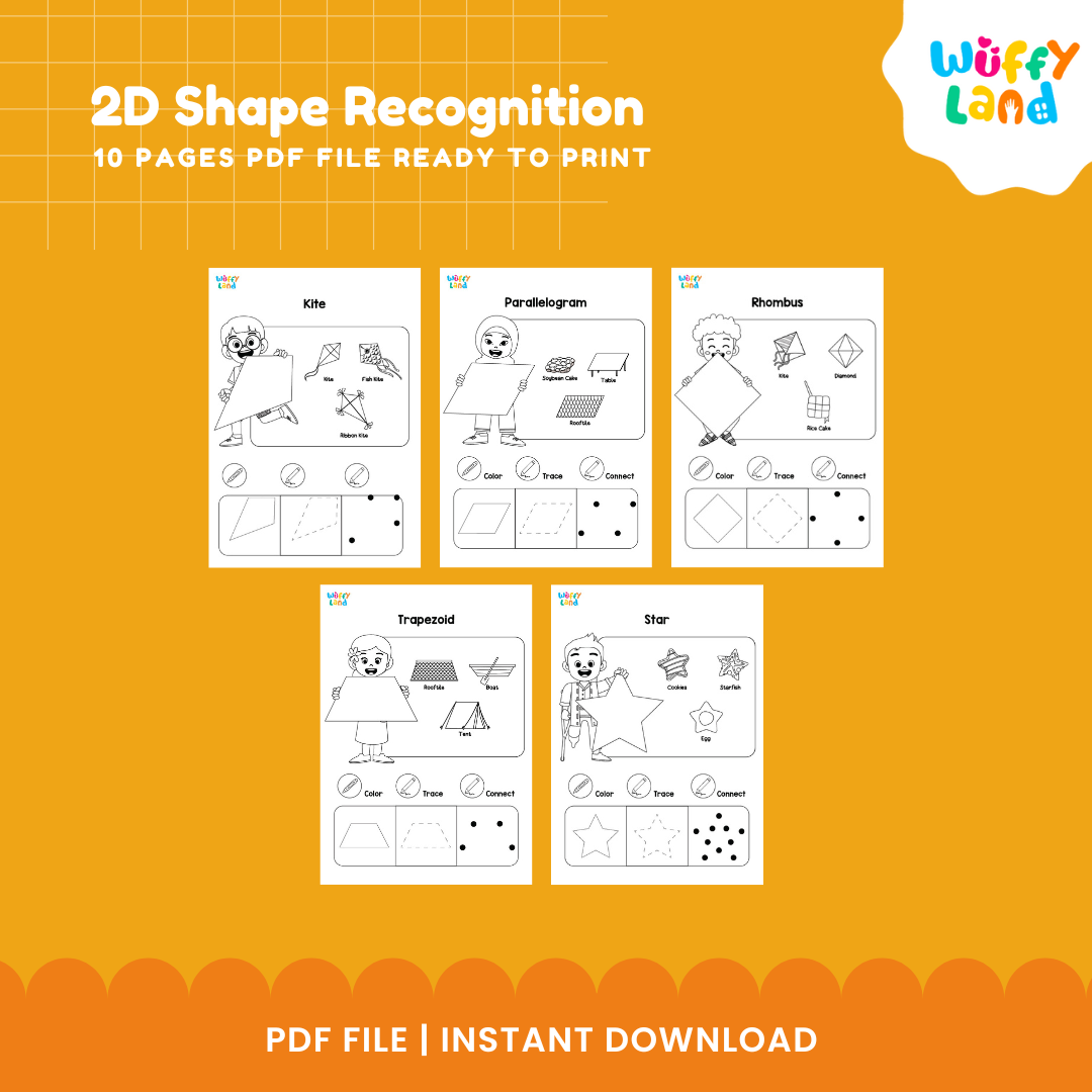 2D Shape Recognition Activities – Fun Printable Worksheets for Kids