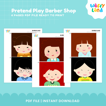 Pretend play barber shop