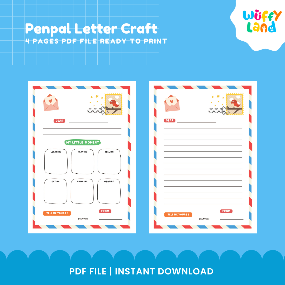 Cetak Kerajinan Surat Sahabat Pena - Aktivitas Menulis untuk Anak-Anak