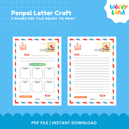 Cetak Kerajinan Surat Sahabat Pena - Aktivitas Menulis untuk Anak-Anak