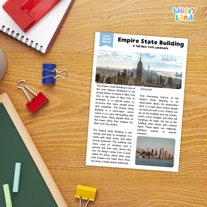 Empire State Building Landmark Reading Passage and Comprehension Questions