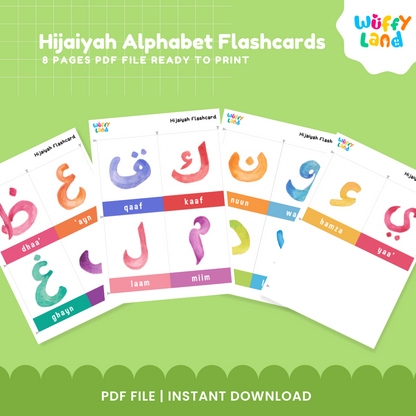 Hijaiyah Alphabet Flashcards