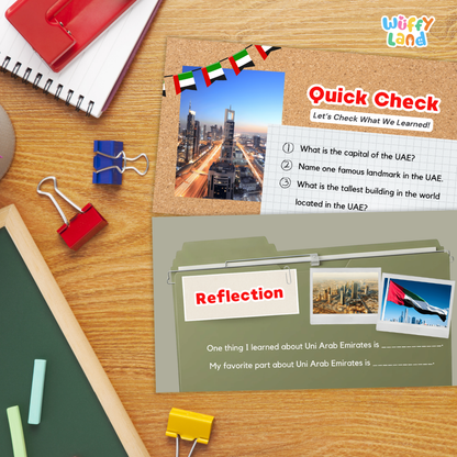 United Arab Emirates Country Study Kid Friendly Geography & Culture PDF Slides