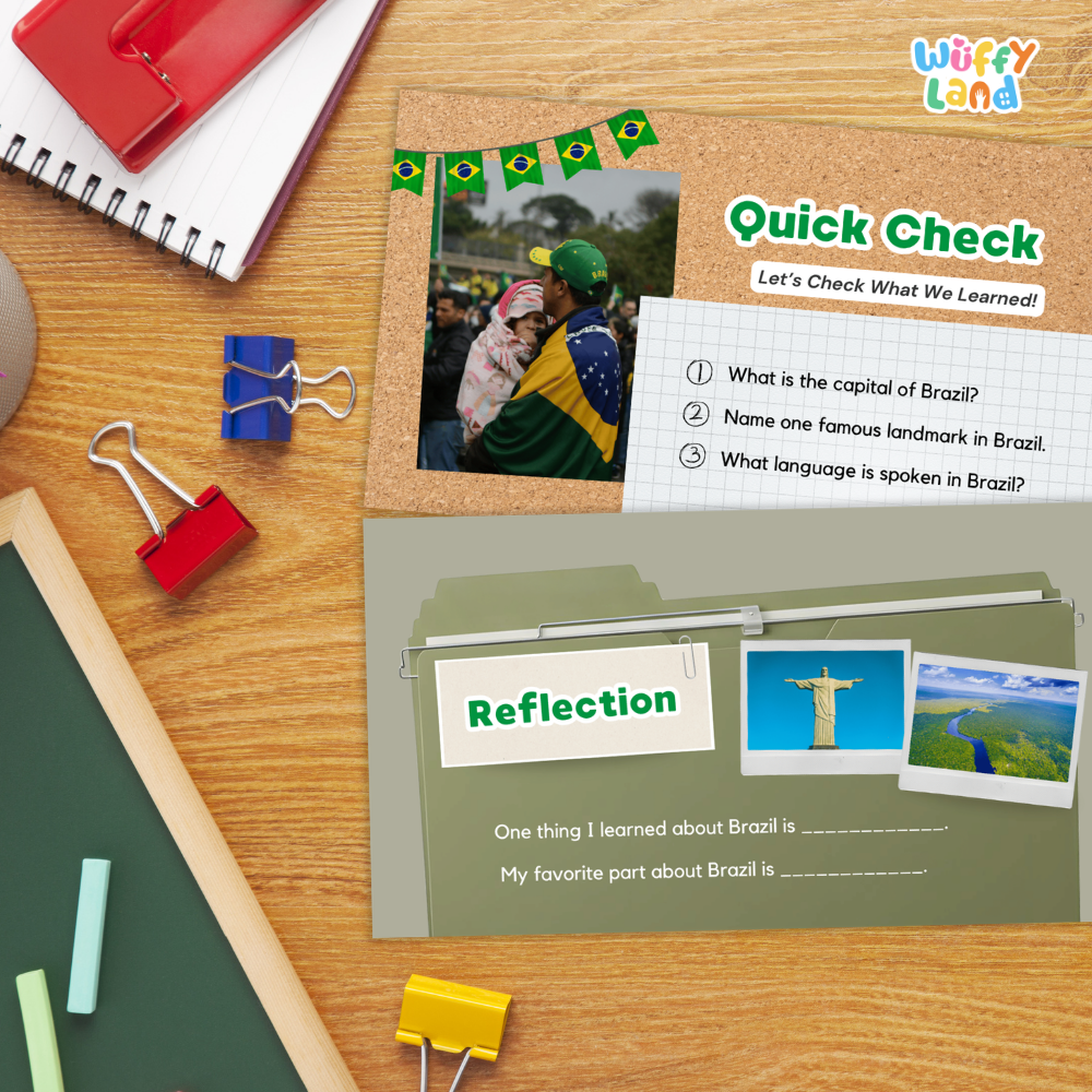 Brazil Country Study Kid Friendly Geography & Culture PDF Slides
