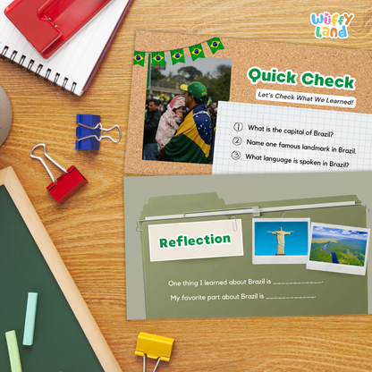 Brazil Country Study Kid Friendly Geography & Culture PDF Slides