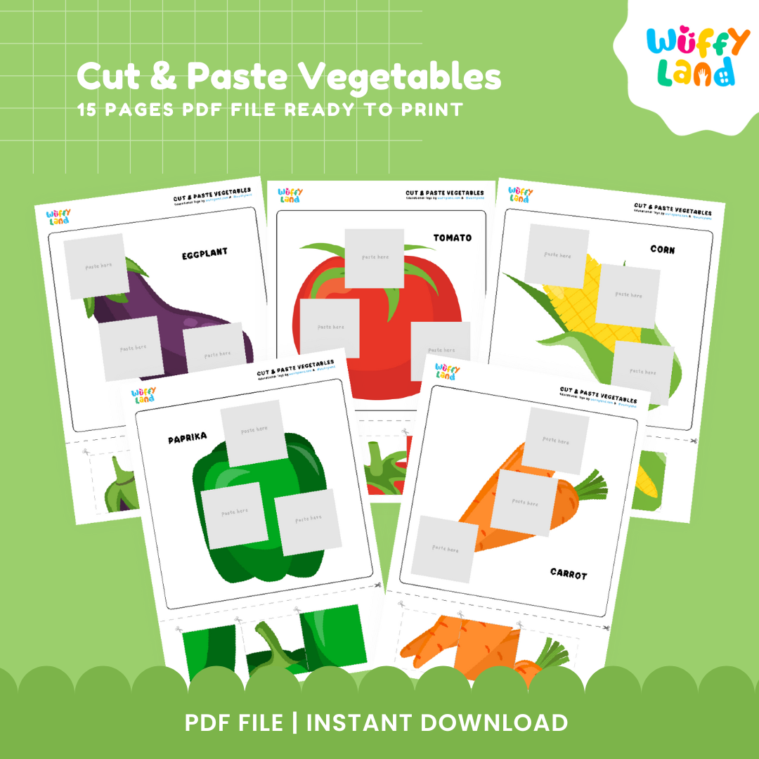 Cut and Paste Vegetables