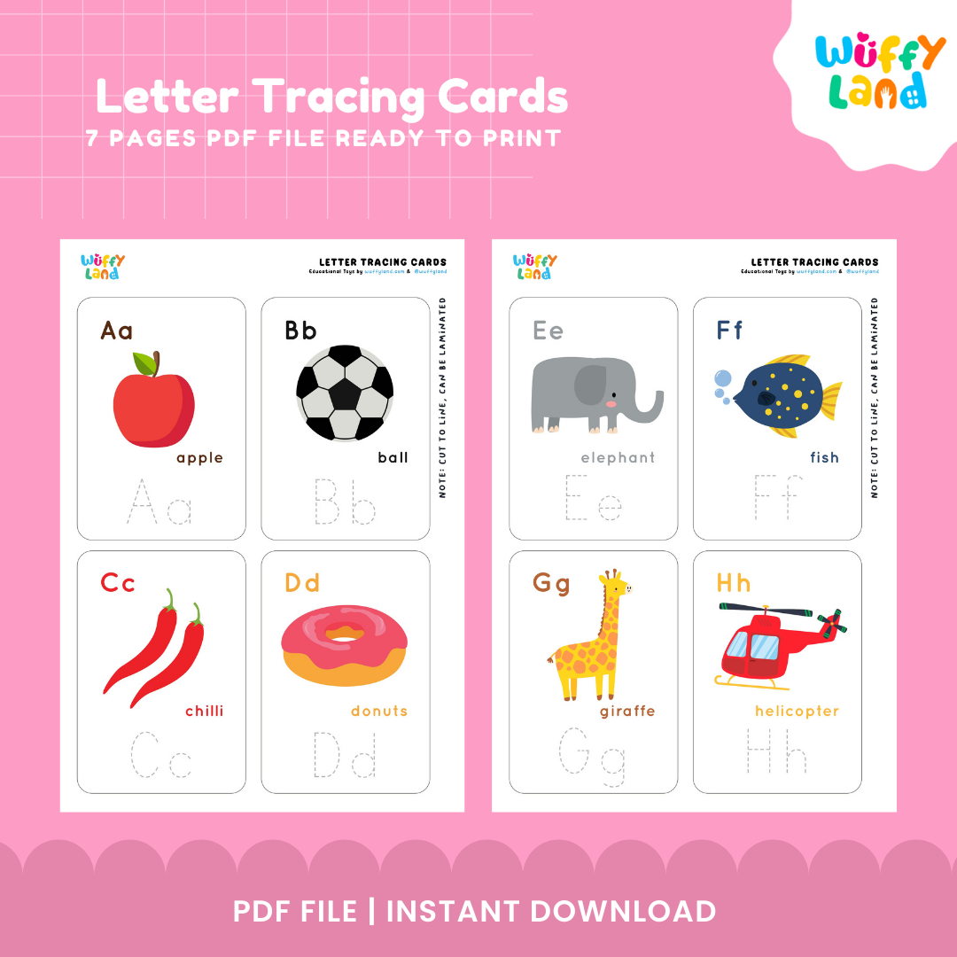 Letter Tracing Cards