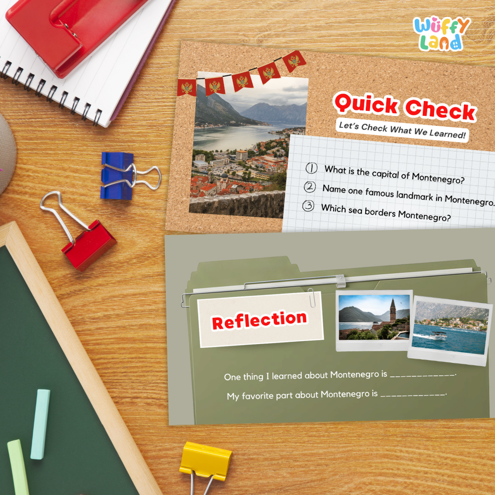 Montenegro Country Study Kid Friendly Geography & Culture PDF Slides