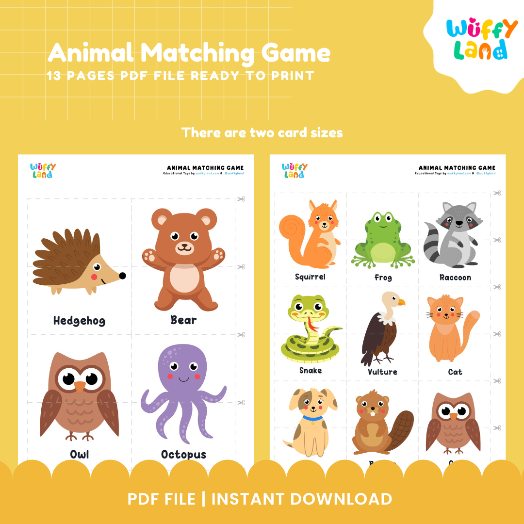 Animal Matching Game