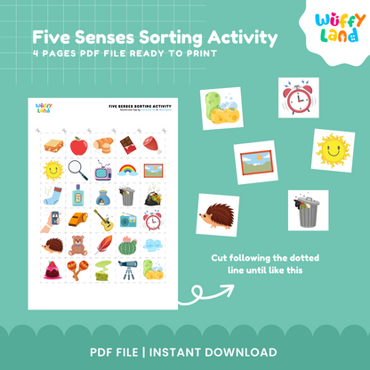 Five Senses Sorting Activity