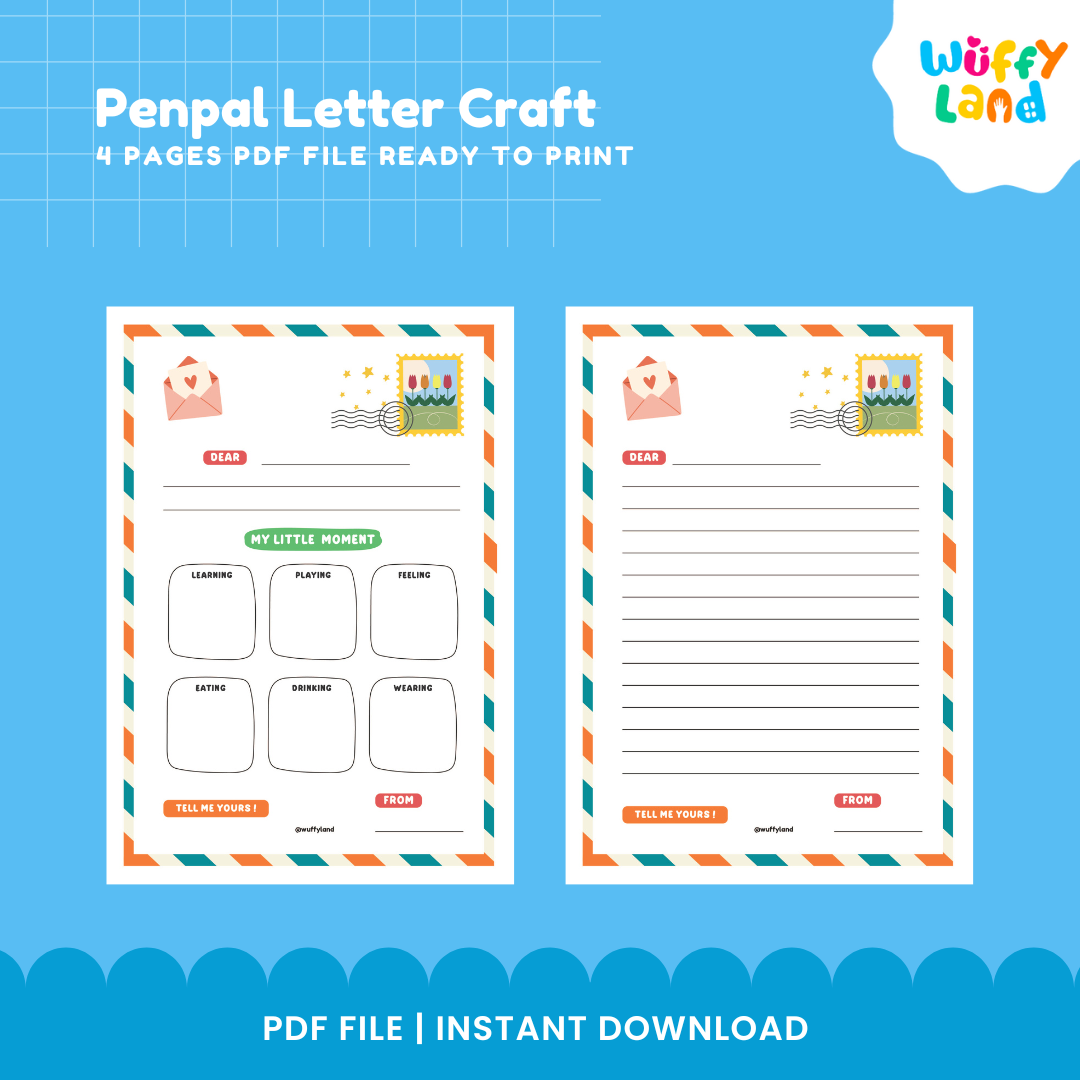 Cetak Kerajinan Surat Sahabat Pena - Aktivitas Menulis untuk Anak-Anak