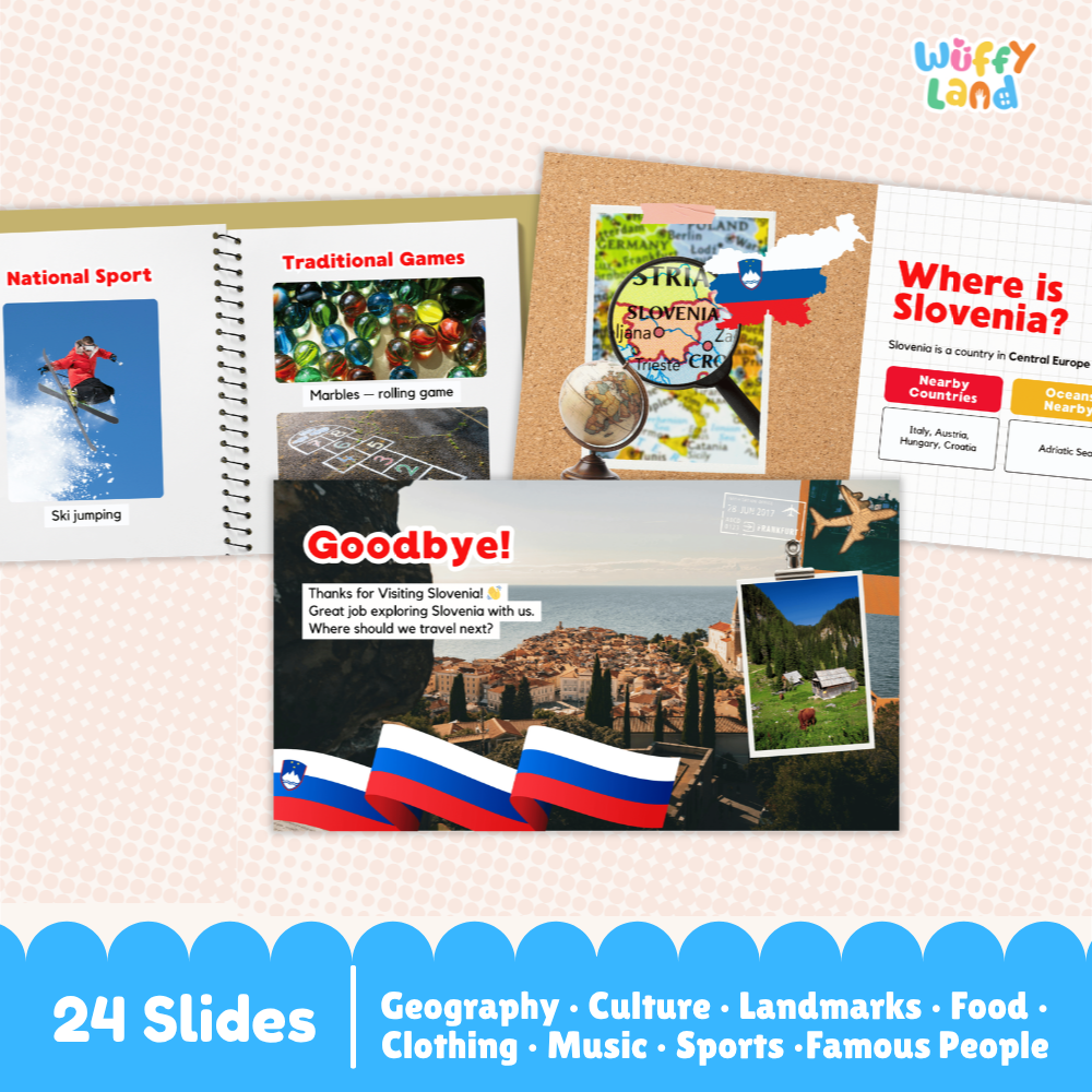 Slovenia Country Study Kid Friendly Geography & Culture PDF Slides