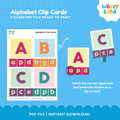 Alphabet Clip Cards