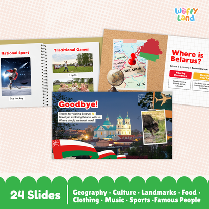 Belarus Country Study Kid Friendly Geography & Culture PDF Slides