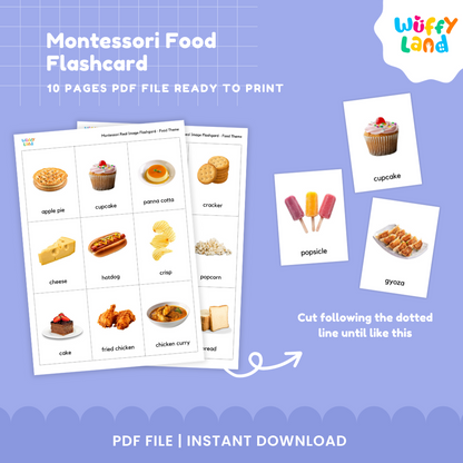 Montessori Food Flashcard