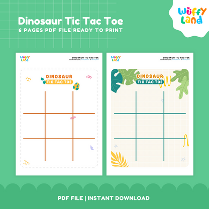 Dinosaurus Tic Tac Toe