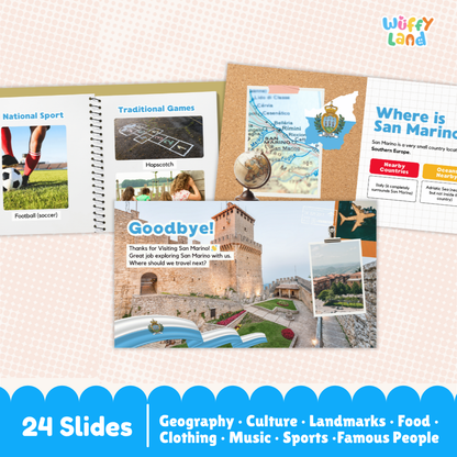 San Marino Country Study Kid Friendly Geography & Culture PDF Slides