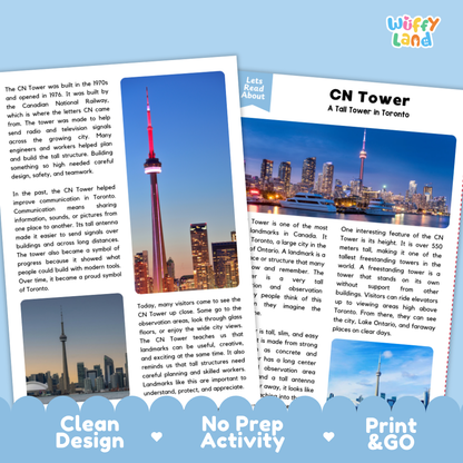 CN Tower Landmark Reading Passage and Comprehension Questions