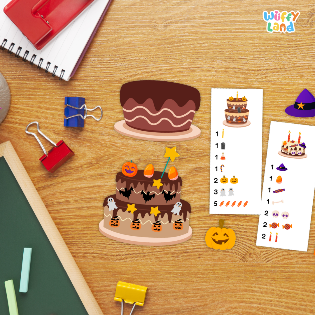 Let’s Make Halloween Cake – Fun Hands On Activity Pack for Math Center