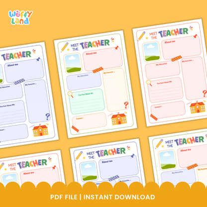 Meet the Teacher Letter Template Back to School Editable in Canva Printable