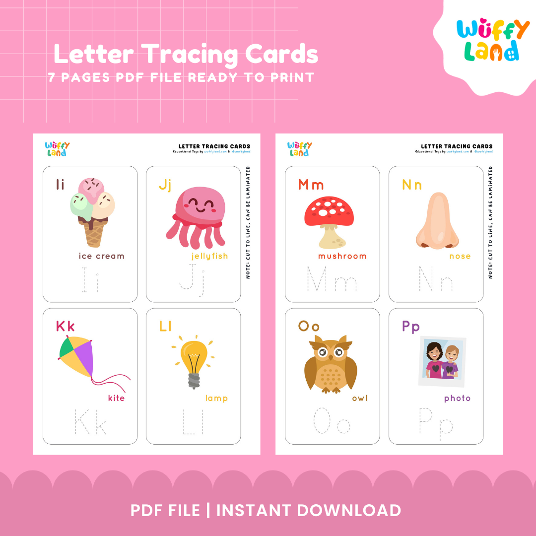 Letter Tracing Cards