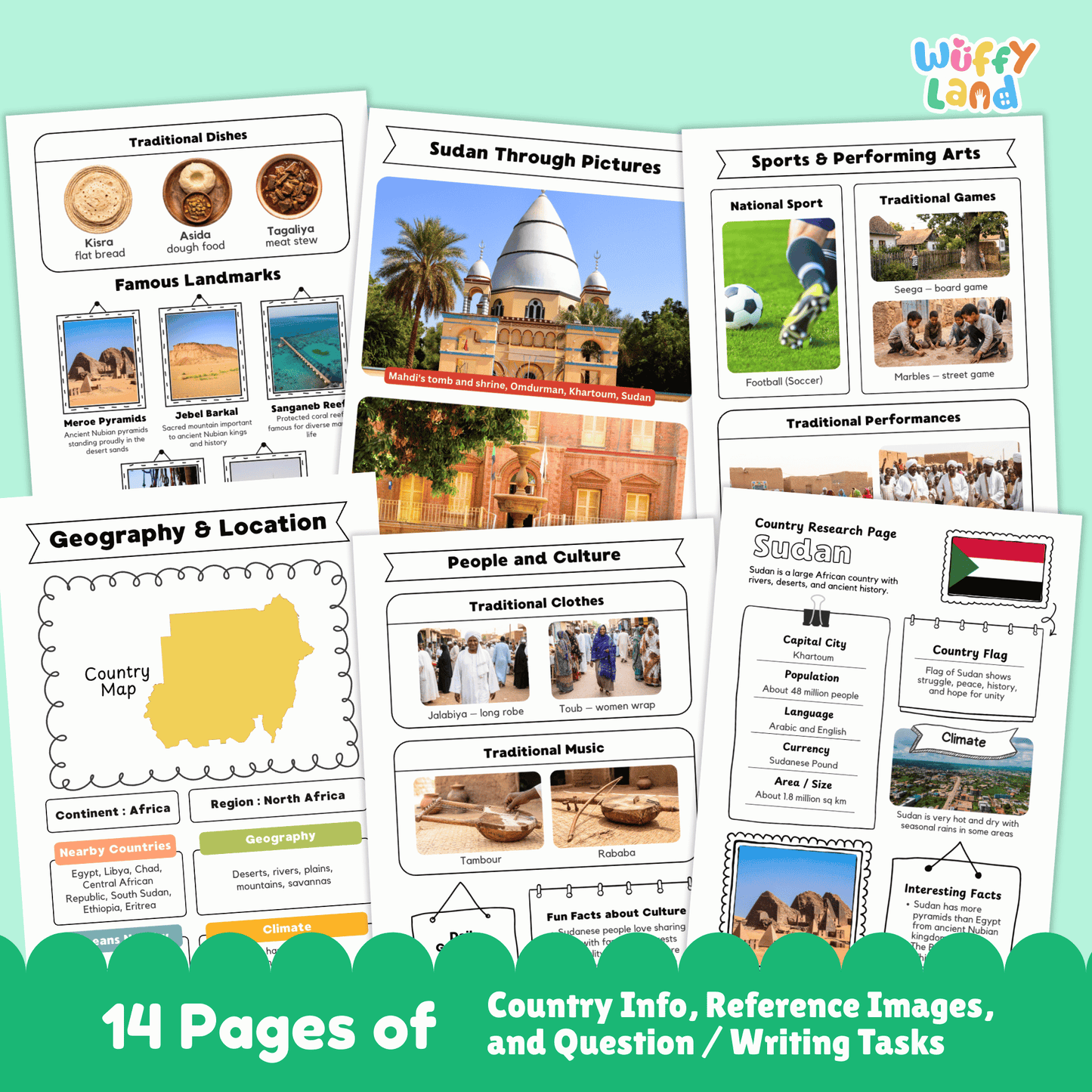 Sudan Country Study | Africa Geography Research Project | Social Studies
