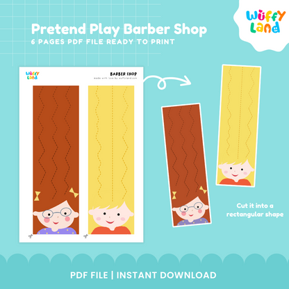 Pretend play barber shop