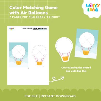 Color Matching Game with Air Balloons