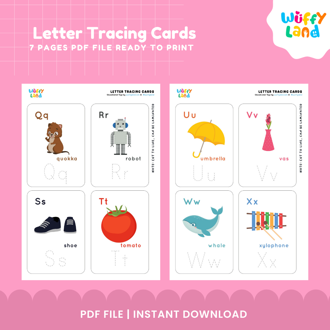 Letter Tracing Cards