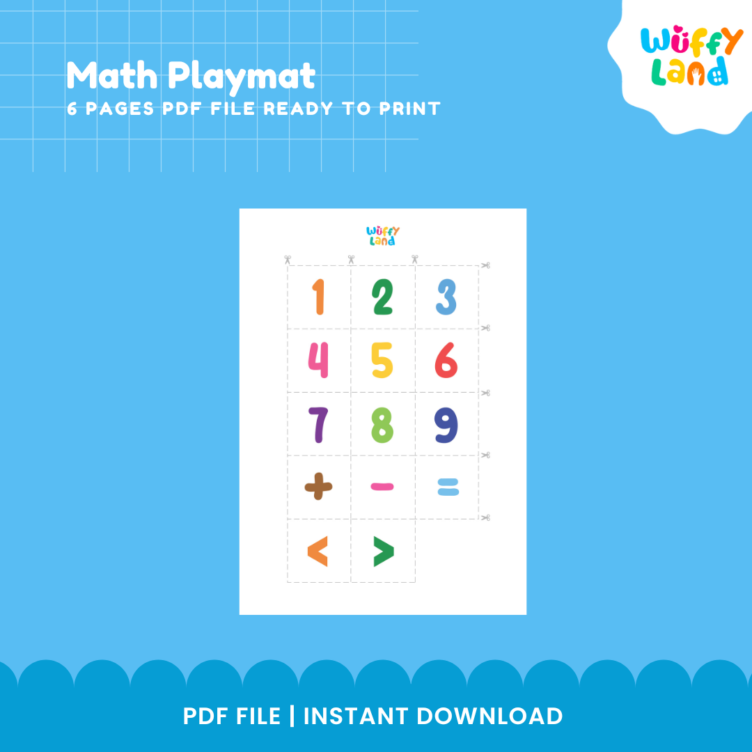 Math Playmat for Kids – Hands-On Math Activities - Addition, Subtraction, &amp; Comparison