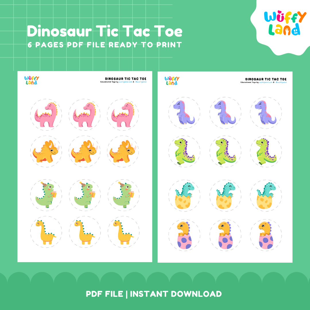 Dinosaurus Tic Tac Toe