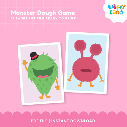 Aktivitas Tikar Playdough Monster - Permainan Adonan Motorik Halus untuk Anak