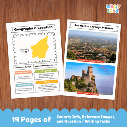 San Marino Country Research Project | Europe Geography Study | Social Studies