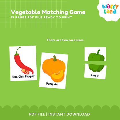 Vegetable Matching Game