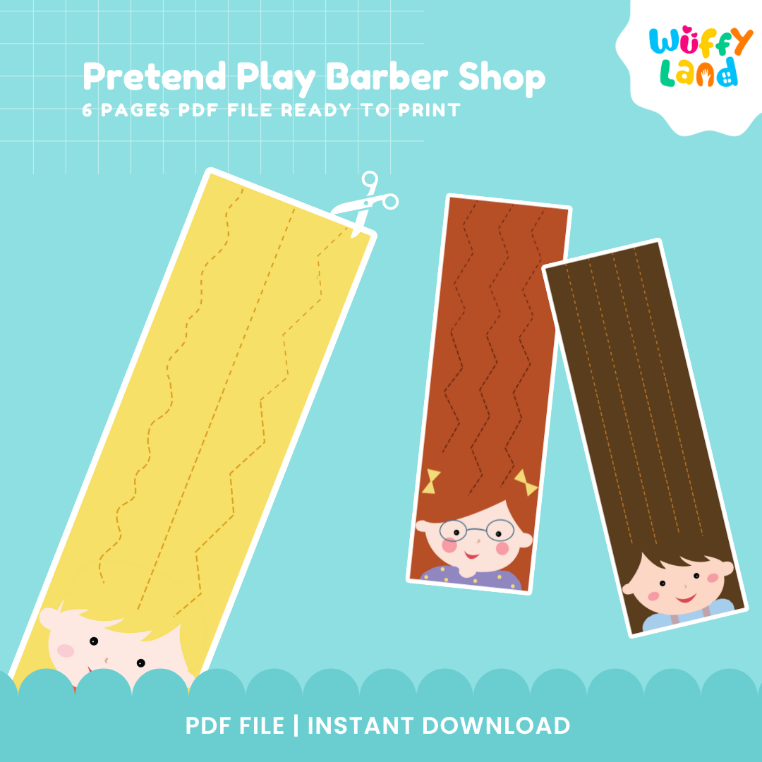 Pretend play barber shop