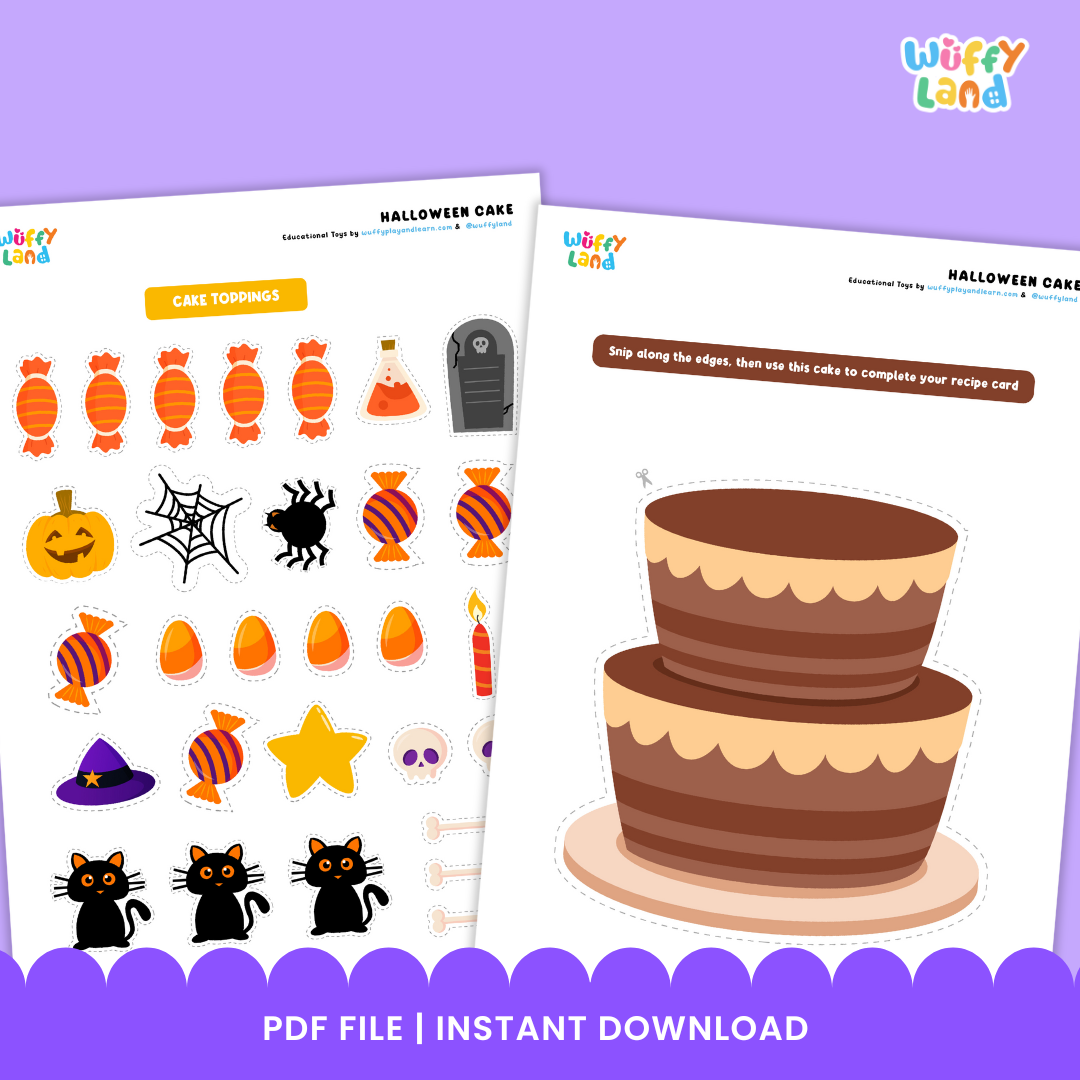 Let’s Make Halloween Cake – Fun Hands On Activity Pack for Math Center