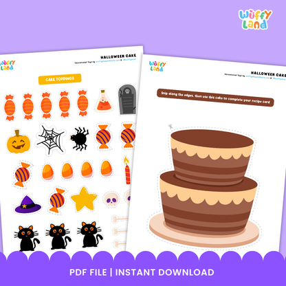 Let’s Make Halloween Cake – Fun Hands On Activity Pack for Math Center