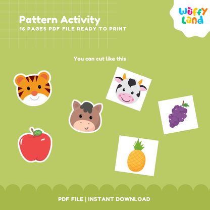 Pattern Recognition Activity for Kids – 16 Pages of Fun Learning Patterns! | PDF File | Instant Download