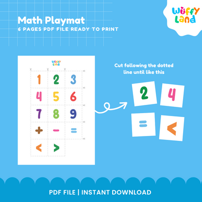 Math Playmat for Kids – Hands-On Math Activities - Addition, Subtraction, &amp; Comparison