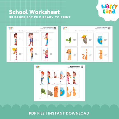 Back to School Worksheets for Kids - Educational Activities