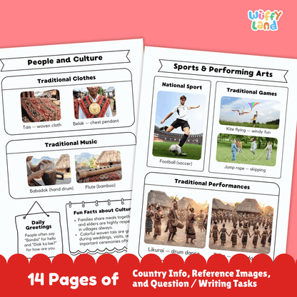 Timor-Leste Country Study | East Timor Geography Research Project & Worksheets