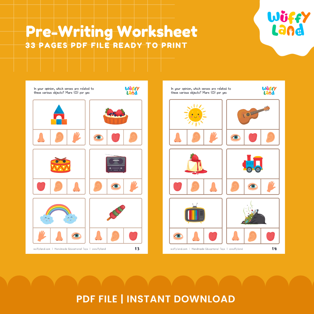 Pre-Writing Worksheets for Preschoolers - Educational Tracing Activities - Early Learning Printable