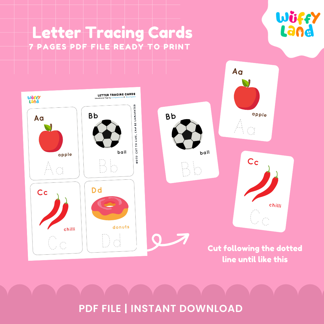 Letter Tracing Cards