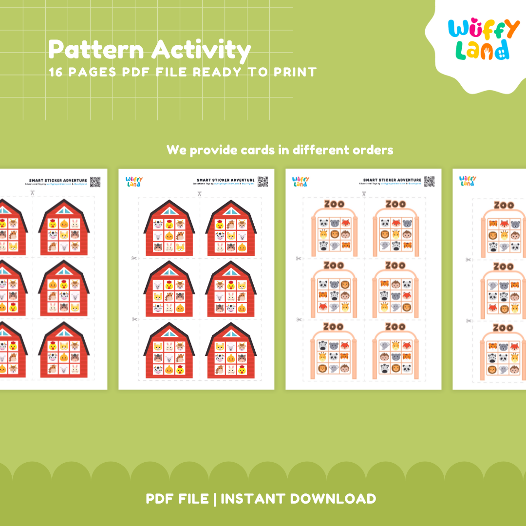 Pattern Recognition Activity for Kids – 16 Pages of Fun Learning Patterns! | PDF File | Instant Download