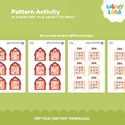 Pattern Recognition Activity for Kids – 16 Pages of Fun Learning Patterns! | PDF File | Instant Download